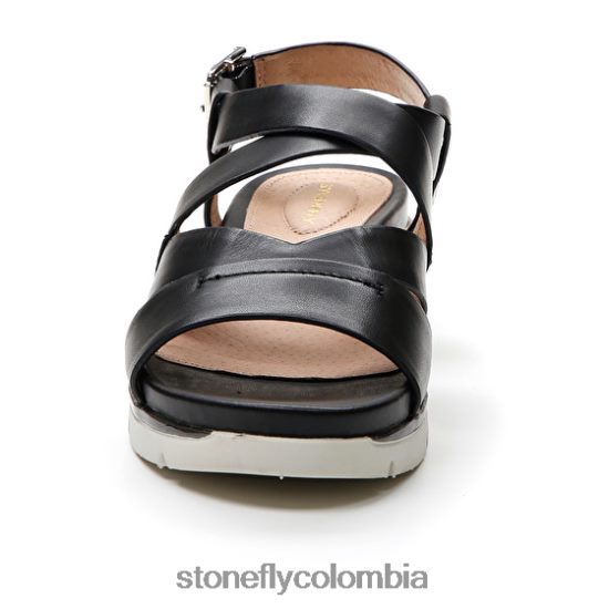 sandalias Stonefly elody 18 pantorrilla lth negro DDL64X123 mujer