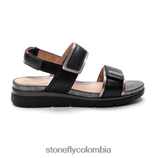sandalias Stonefly elody 20 napa lth/s.laminado negro DDL64X124 mujer