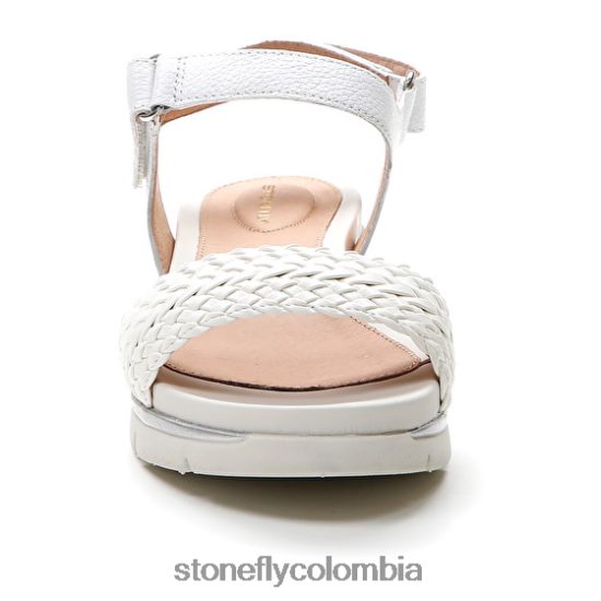 sandalias Stonefly elody 21 gofrado/nappa lth blanco DDL64X130 mujer