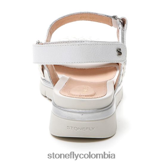 sandalias Stonefly elody 21 gofrado/nappa lth blanco DDL64X130 mujer