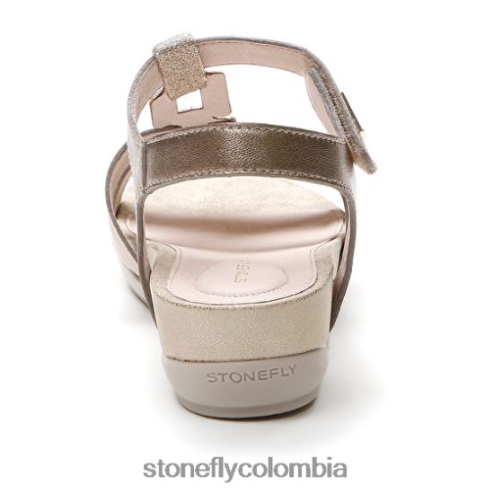 sandalias Stonefly eve 24 laminado lth champán DDL64X161 mujer