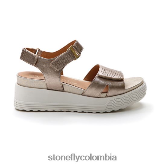 sandalias Stonefly parky 15 laminado lth champán DDL64X163 mujer