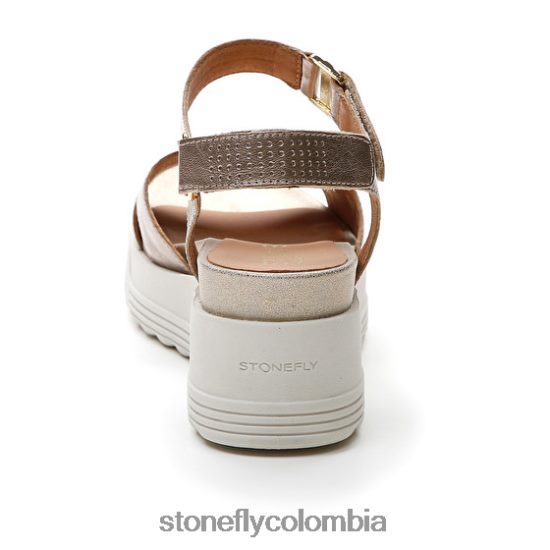 sandalias Stonefly parky 15 laminado lth champán DDL64X163 mujer