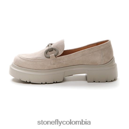 zapatos Stonefly phoebe 16 de terciopelo cabra marrón DDL64X4 mujer
