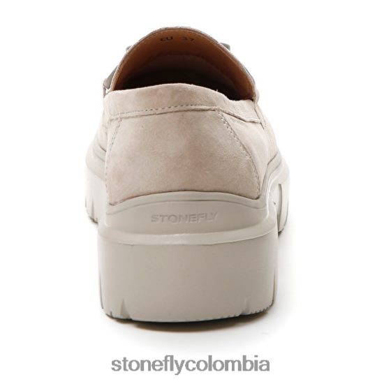 zapatos Stonefly phoebe 16 de terciopelo cabra marrón DDL64X4 mujer