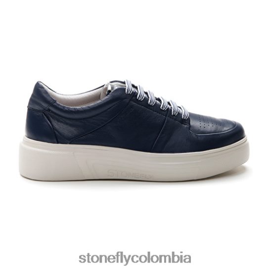 zapatos Stonefly allegra 10 napa lth azul oscuro DDL64X42 mujer