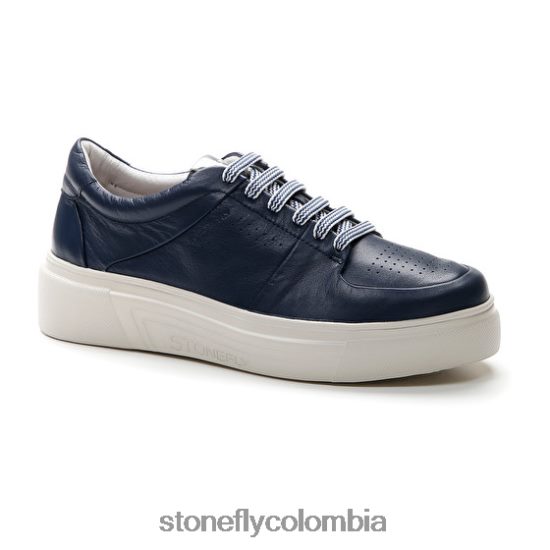 zapatos Stonefly allegra 10 napa lth azul oscuro DDL64X42 mujer