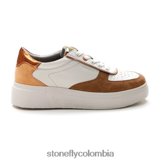 zapatos Stonefly allegra 11 terciopelo/napa lth Cafe Blanco DDL64X44 mujer