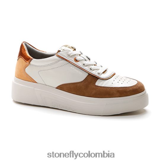 zapatos Stonefly allegra 11 terciopelo/napa lth Cafe Blanco DDL64X44 mujer