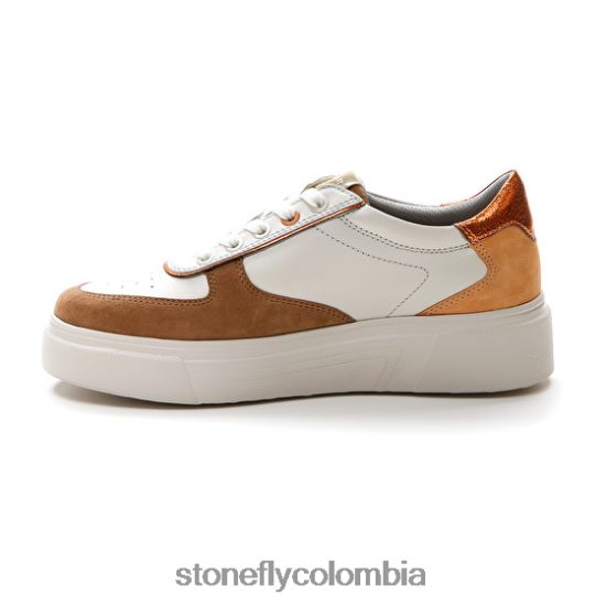 zapatos Stonefly allegra 11 terciopelo/napa lth Cafe Blanco DDL64X44 mujer