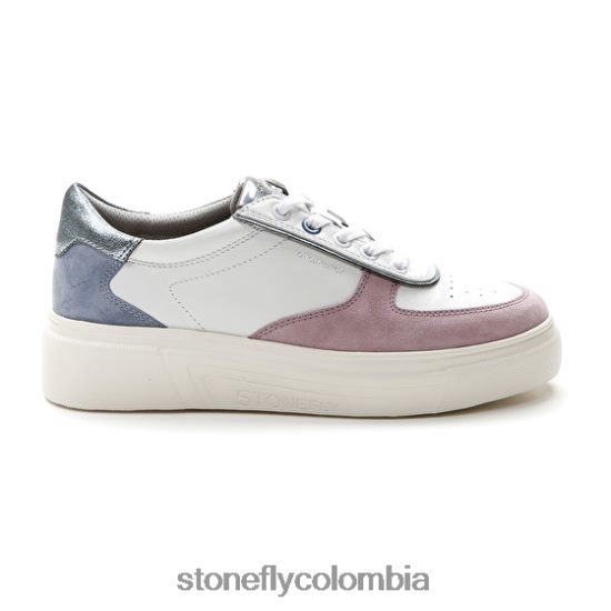 zapatos Stonefly allegra 11 terciopelo/napa lth azul/morado/blanco DDL64X45 mujer