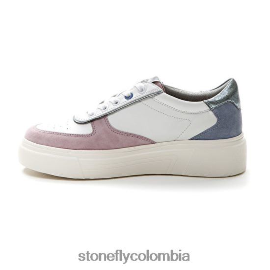 zapatos Stonefly allegra 11 terciopelo/napa lth azul/morado/blanco DDL64X45 mujer
