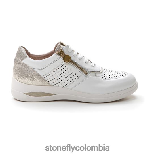 zapatos Stonefly aurora 15 napa lth blanco/astilla DDL64X98 mujer