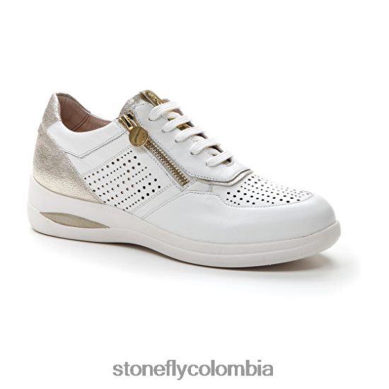 zapatos Stonefly aurora 15 napa lth blanco/astilla DDL64X98 mujer
