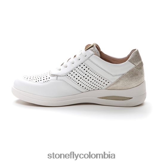 zapatos Stonefly aurora 15 napa lth blanco/astilla DDL64X98 mujer