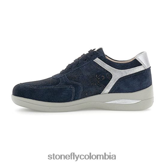 zapatos Stonefly aurora 20 terciopelo azul oscuro DDL64X95 mujer