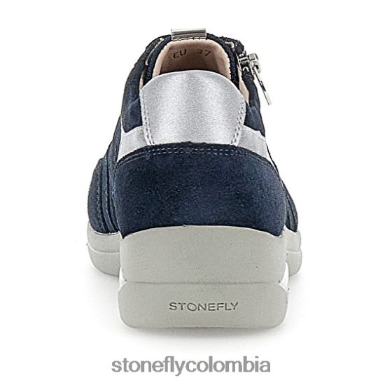 zapatos Stonefly aurora 20 terciopelo azul oscuro DDL64X95 mujer