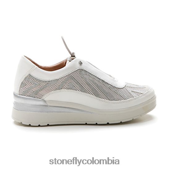 zapatos Stonefly crema 38 velour/s.nappa blanco/astilla DDL64X103 mujer