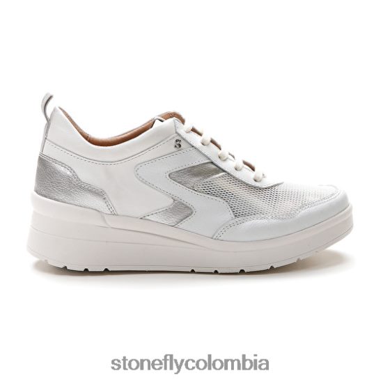zapatos Stonefly crema 45 napa lth/textil blanco DDL64X46 mujer