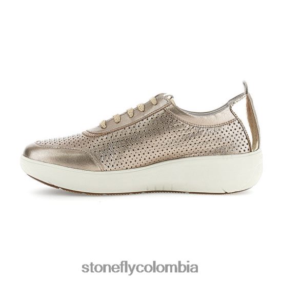 zapatos Stonefly rock 25 laminado lth champán DDL64X94 mujer