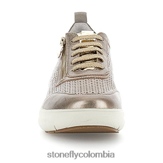zapatos Stonefly rock 25 laminado lth champán DDL64X94 mujer