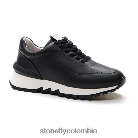zapatos Stonefly simplemente dama 3 napa lth negro DDL64X37 mujer