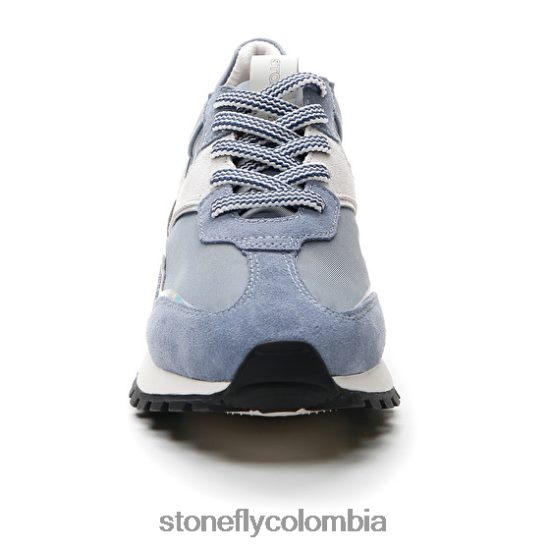 zapatos Stonefly simplemente dama 4 velour/textil azul DDL64X38 mujer