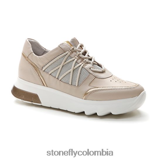 zapatos Stonefly spock 34 napa th/textil caqui claro DDL64X57 mujer