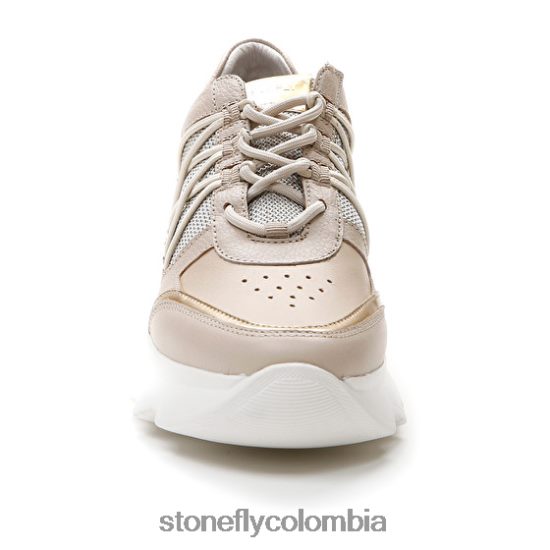 zapatos Stonefly spock 34 napa th/textil caqui claro DDL64X57 mujer