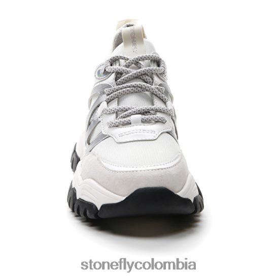 zapatos Stonefly twiggy 1 textil/napa lth/terciopelo blanco/astilla DDL64X60 mujer