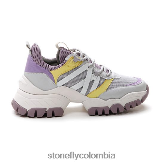 zapatos Stonefly twiggy 1 textil/nappa lth morado/amarillo DDL64X59 mujer
