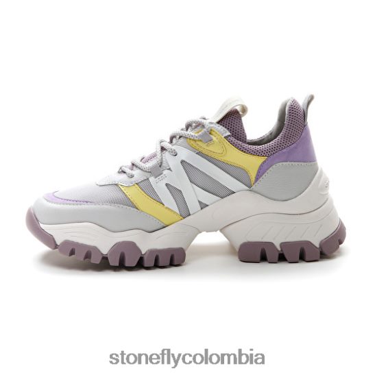 zapatos Stonefly twiggy 1 textil/nappa lth morado/amarillo DDL64X59 mujer