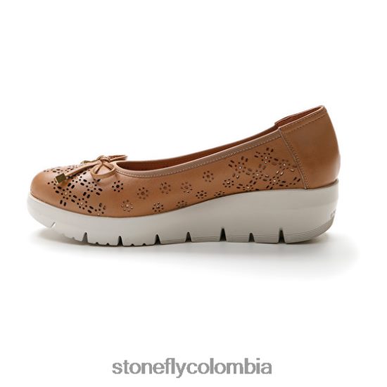 zapatos Stonefly pluma 12 napa lth marrón claro DDL64X115 mujer