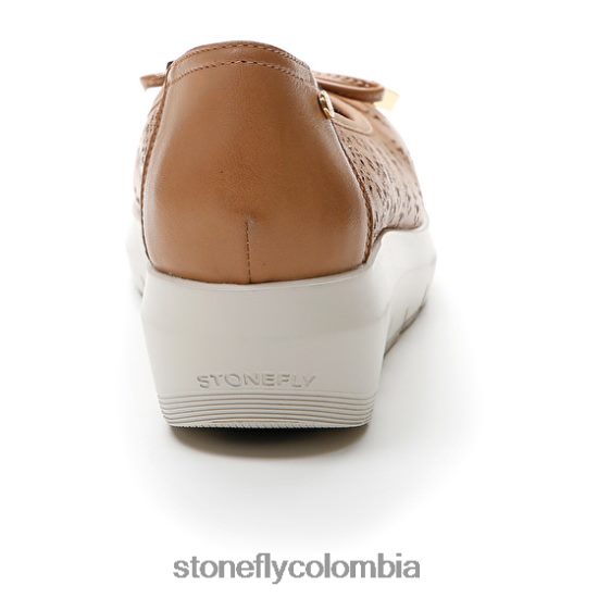 zapatos Stonefly pluma 12 napa lth marrón claro DDL64X115 mujer