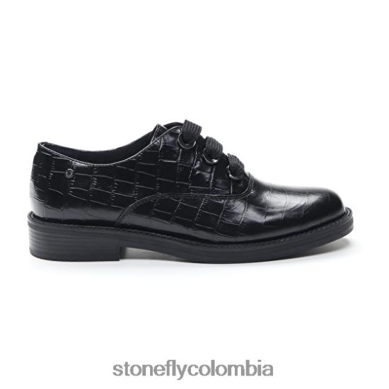 zapatos Stonefly caddy 8 cocco relieve lth negro DDL64X81 mujer