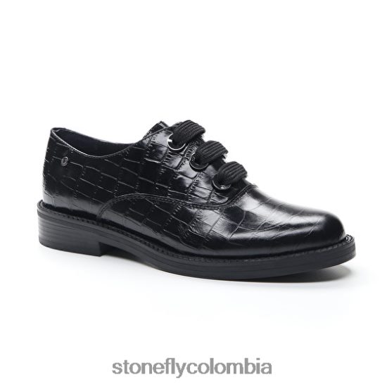 zapatos Stonefly caddy 8 cocco relieve lth negro DDL64X81 mujer