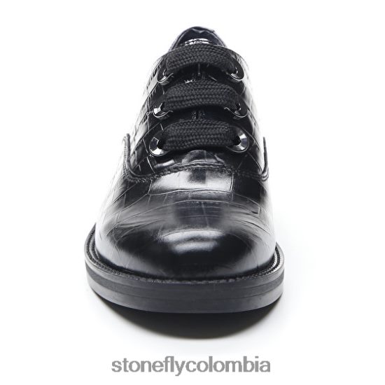 zapatos Stonefly caddy 8 cocco relieve lth negro DDL64X81 mujer